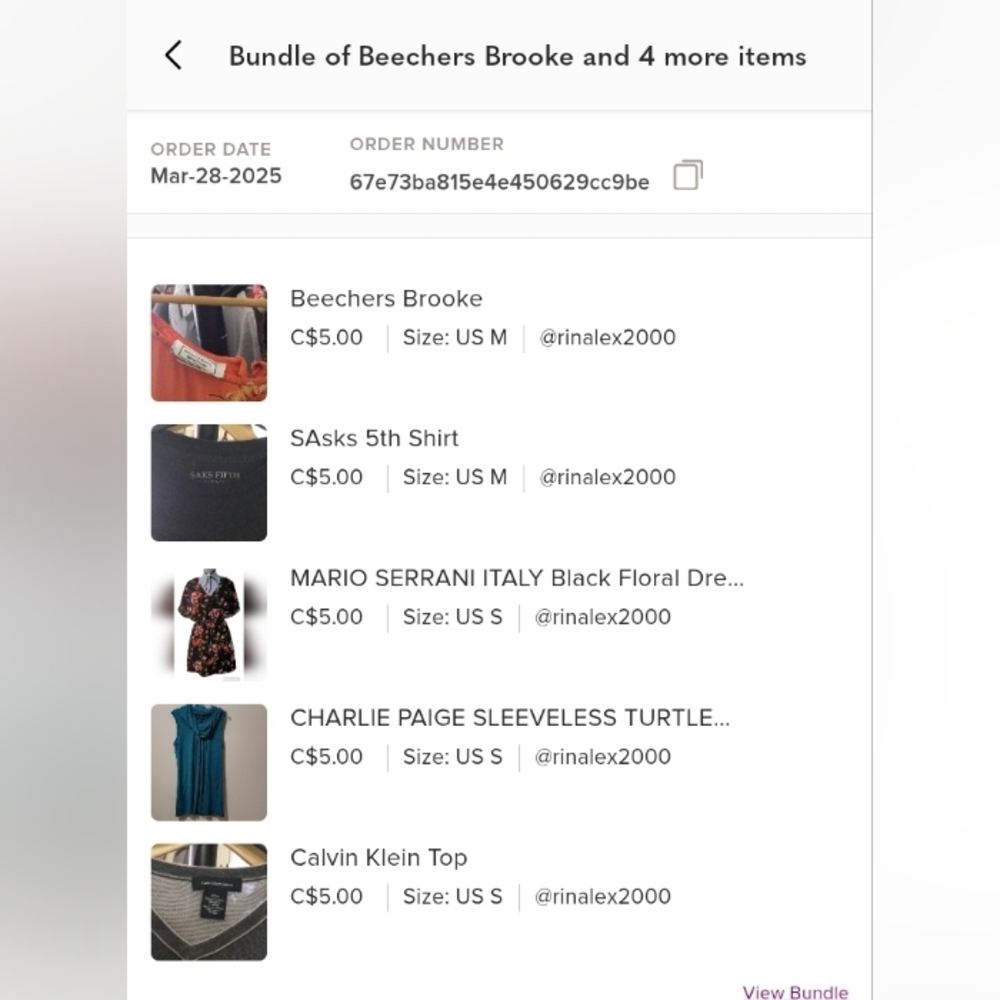 Bundles 5 Items